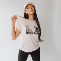 Paris Tee, Cream -Albionfit Store 369A5257final 1