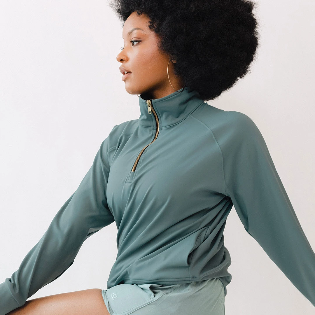 The Gotta Run 1/4 Zip, Blue Grey 10 The Gotta Run 1/4 Zip, Blue Grey - Image 8