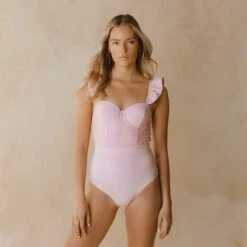 The Lady One-Piece, Ballet Pink -Albionfit Store 369A5273finnal