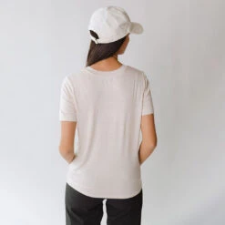 Paris Tee, Cream -Albionfit Store 369A5278final 1