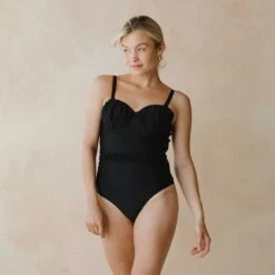 The Duchess One-Piece, Black -Albionfit Store 369A5465final