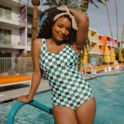 Deep End One-Piece, Check Mate 15 Deep End One-Piece, Check Mate -Albionfit Store 369A5698final