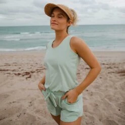 Mint Tank Romper -Albionfit Store 369A5783final