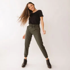 Destination Joggers, Heather Green -Albionfit Store 369A7264final