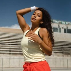 Exhale Tank, Mustard -Albionfit Store 369A7301final