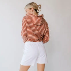 Boyfriend Shorts, White -Albionfit Store 369A7357final f400a20c 002f 42df 99be acaf77d398bc 1
