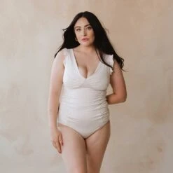 Riptide One-Piece, Ivory -Albionfit Store 369A7403final