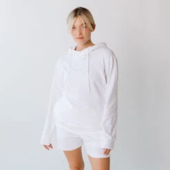 Boyfriend Shorts, White -Albionfit Store 369A7481final 5fbf2a16 df64 4359 9247 cdc001550d25 1