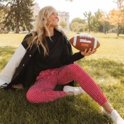 Destination Joggers, Red Gingham -Albionfit Store 369A7570final