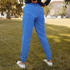 Destination Joggers, Blue Gingham -Albionfit Store 369A7776final 22490343 3642 4012 95ea f79c906160ac 1