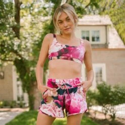 Peony Lunge Shorts -Albionfit Store 369A7799finalcopy