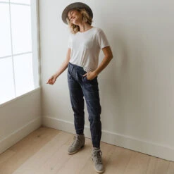 Indigo Windowpane Jetsetters -Albionfit Store 369A8042final