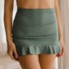 Sea Salt High-Waisted Swim Skirt -Albionfit Store 369A8093final