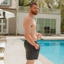 Wind And Sea Shorts 5" Inseam, Slate Checkers -Albionfit Store 369A8109final a7b08b31 4165 4a21 b02c 0770d2d57614 1