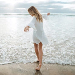 White Tunic Dress 13 White Tunic Dress -Albionfit Store 369A8111final