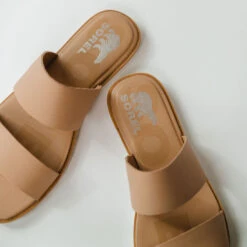 Sorel Ella II Slide, Honest Beige -Albionfit Store 369A8132final