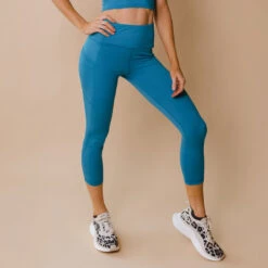Intention Flow 3/4 Leggings, Cobalt -Albionfit Store 369A8338final 1