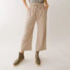 Audrey Wide Leg Pants, Cobblestone -Albionfit Store 369A8361final