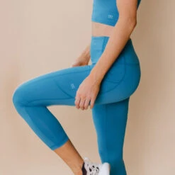Intention Flow 3/4 Leggings, Cobalt -Albionfit Store 369A8393final