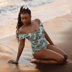 The Palm Off Shoulder One-Piece