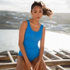 Deep End One-Piece, Cobalt -Albionfit Store 369A8509final