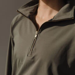 The Gotta Run 1/4 Zip, Olive -Albionfit Store 369A8556final 67227bc1 71fe 40c7 95bd d0c48ebca692