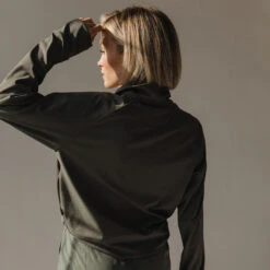 The Gotta Run 1/4 Zip, Olive -Albionfit Store 369A8577final