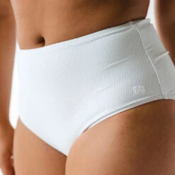 Blue Pinstripe High-Waisted Bottoms -Albionfit Store 369A8793