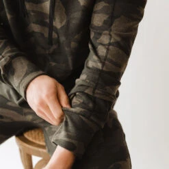 Men's Hoodie, Green Camo -Albionfit Store 369A8954final