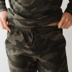 Men's At Ease Joggers, Green Camo -Albionfit Store 369A9040final