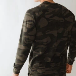 Men's Sweatshirt, Green Camo -Albionfit Store 369A9063final