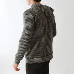 Men's Hoodie, Houndstooth -Albionfit Store 369A9251final
