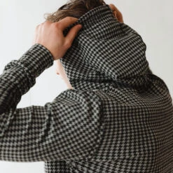 Men's Hoodie, Houndstooth -Albionfit Store 369A9256final