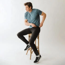 Men's Classic Tee, Heather Blue -Albionfit Store 369A9335final 7bb754ae 5191 4e45 a514 2a2fbc01be20