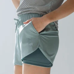 Lunge Shorts, Sea Breeze -Albionfit Store 369A9370final