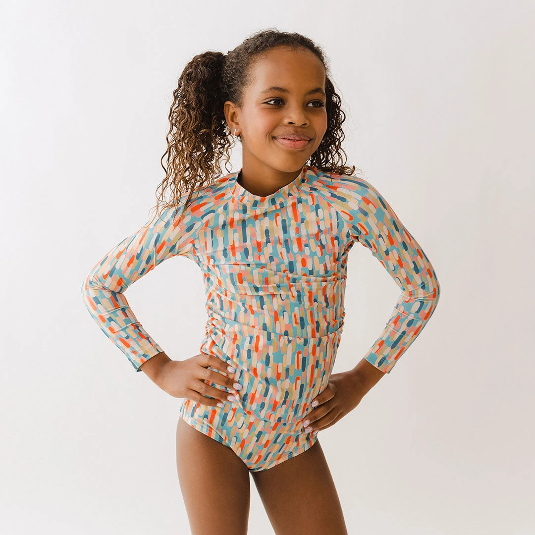 Mini Rash Guard Two-Piece Set, Athens Sunset 8 Mini Rash Guard Two-Piece Set, Athens Sunset - Image 6