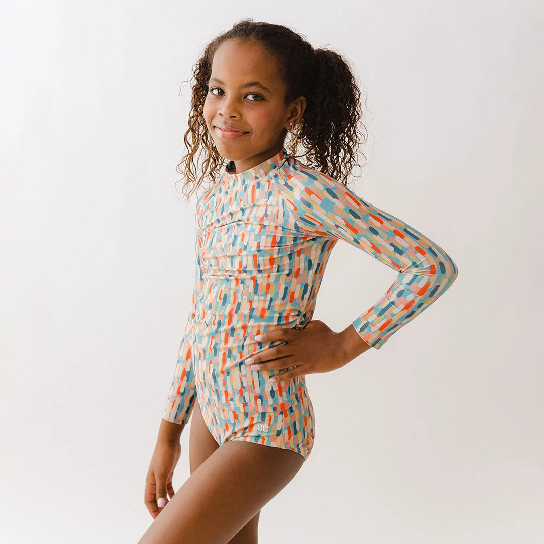 Mini Rash Guard Two-Piece Set, Athens Sunset 10 Mini Rash Guard Two-Piece Set, Athens Sunset - Image 8