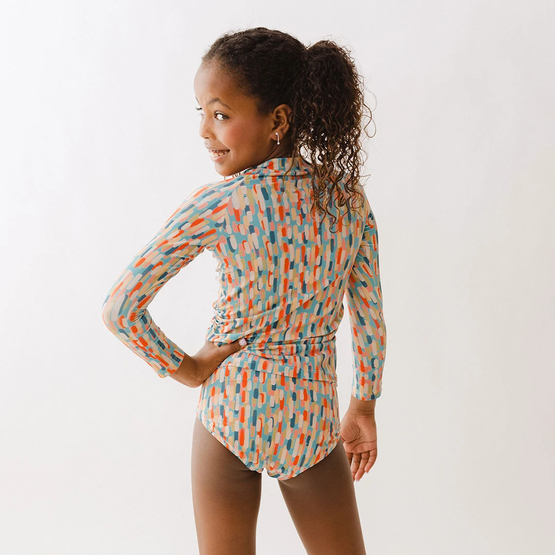 Mini Rash Guard Two-Piece Set, Athens Sunset 11 Mini Rash Guard Two-Piece Set, Athens Sunset - Image 9