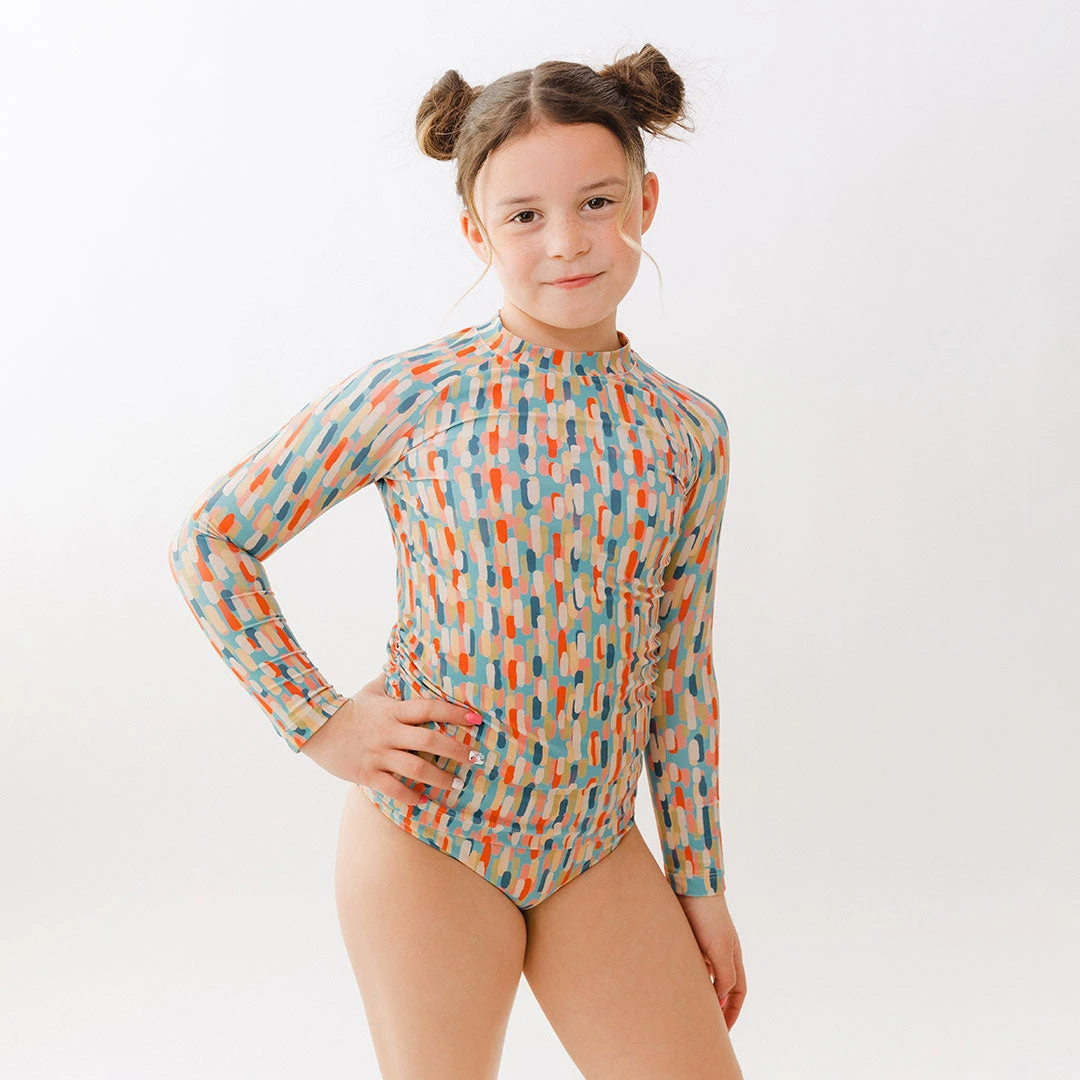 Mini Rash Guard Two-Piece Set, Athens Sunset 3 Mini Rash Guard Two-Piece Set, Athens Sunset