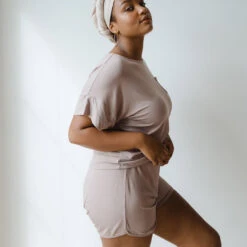 Serenity Shorts, Mocha -Albionfit Store 89A4849 46ec8f1e 0d02 4cbe b913 787d1f4f7618 1