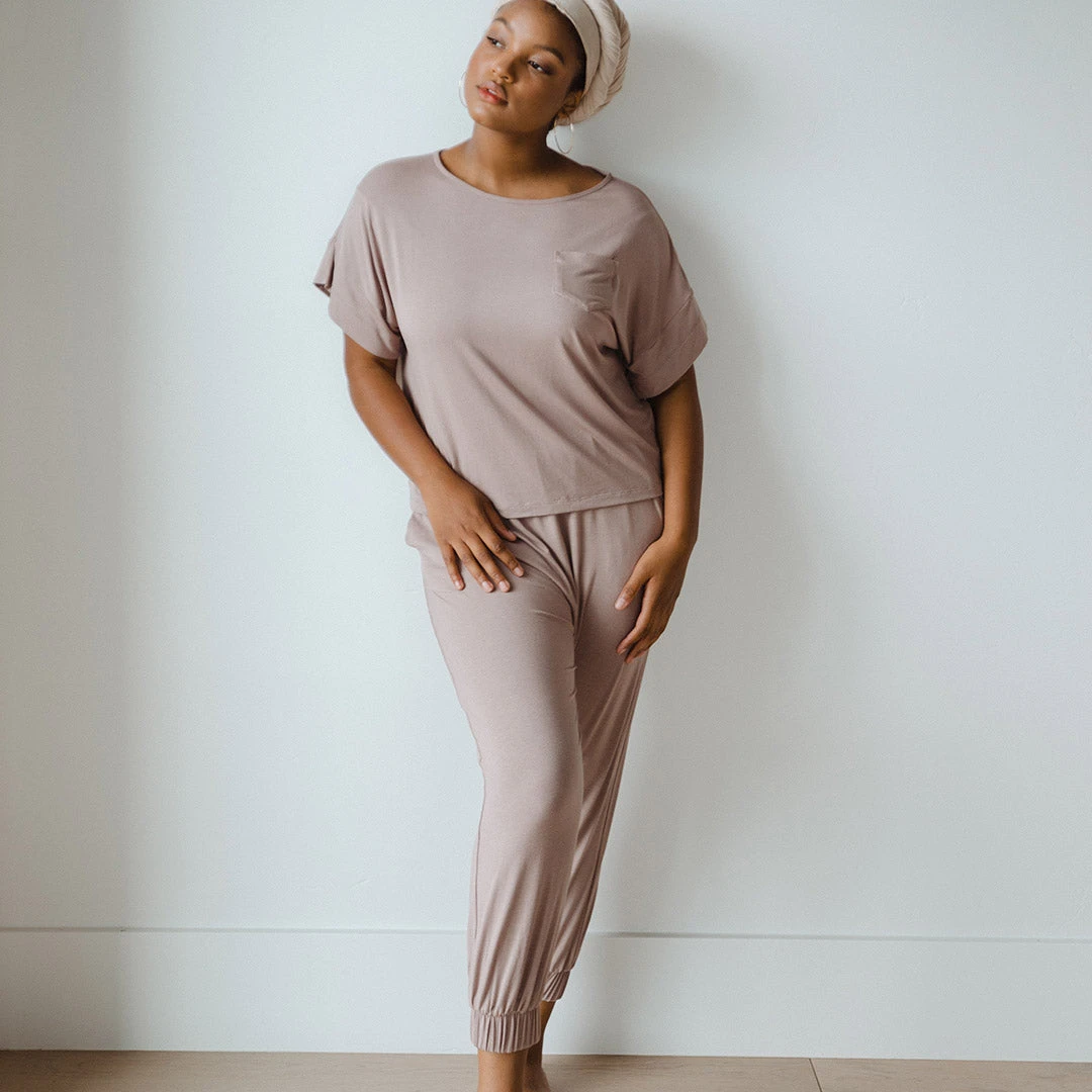 Serenity Harem Joggers, Mocha 6 Serenity Harem Joggers, Mocha - Image 4