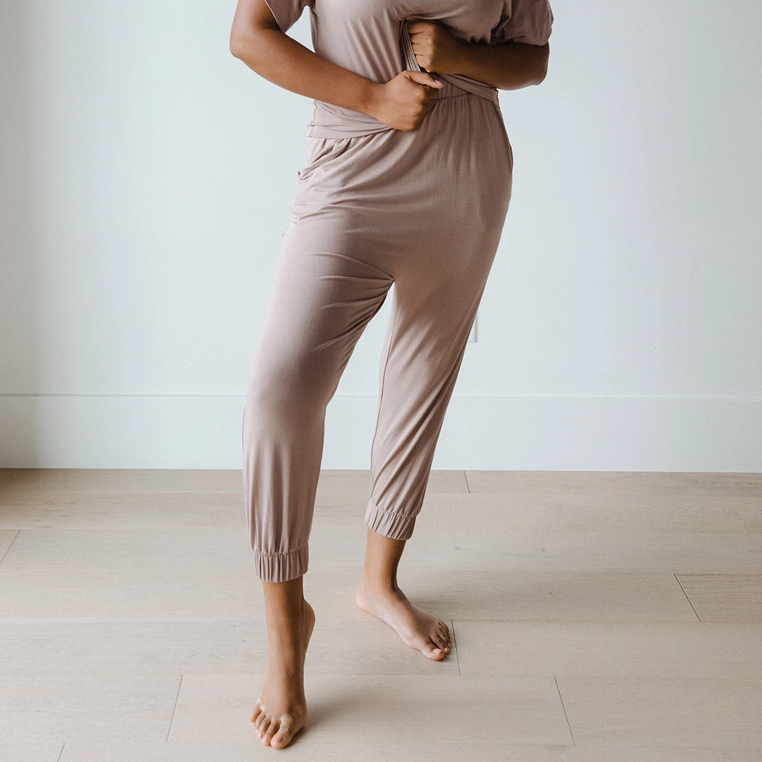 Serenity Harem Joggers, Mocha 7 Serenity Harem Joggers, Mocha - Image 5