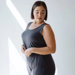 Serenity Tank Jumpsuit, Storm -Albionfit Store 89A5911 1
