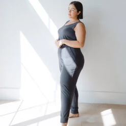 Serenity Tank Jumpsuit, Storm -Albionfit Store 89A5930 2