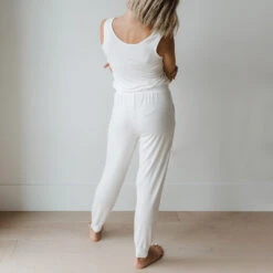 Serenity Tank Jumpsuit, Ivory -Albionfit Store 89A6400