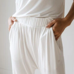 Serenity Harem Joggers, Ivory 18 Serenity Harem Joggers, Ivory -Albionfit Store 89A6700