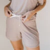 Serenity Shorts, Mocha -Albionfit Store 89A7579