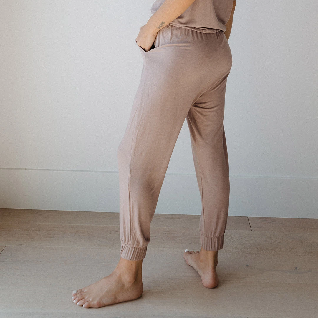 Serenity Harem Joggers, Mocha 4 Serenity Harem Joggers, Mocha - Image 2