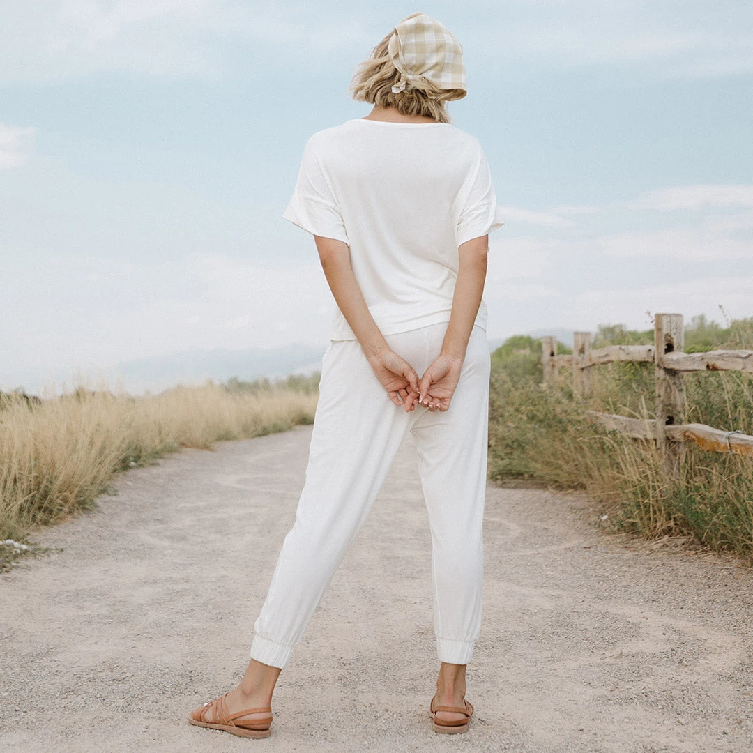 Serenity Harem Joggers, Ivory 11 Serenity Harem Joggers, Ivory - Image 9