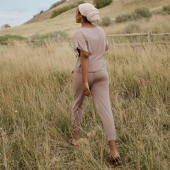 Serenity Harem Joggers, Mocha 21 Serenity Harem Joggers, Mocha -Albionfit Store 89A9495finnal 1